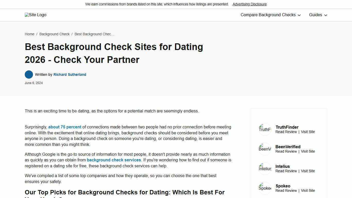 Best Background Check Sites for Dating 2026