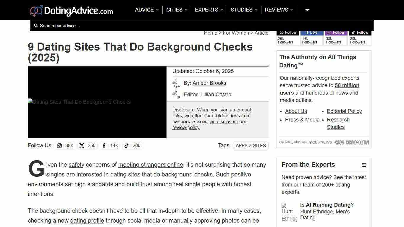 9 Dating Sites That Do Background Checks (2025)